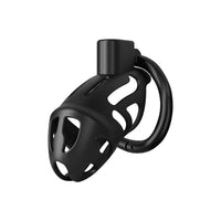 Built for both comfort and security, this ergonomically designed black cage lets you experiment with control and denial. Ideal for half or regular wear, it's crafted to reduce the risk of injuries, offering a safe way to explore new boundaries.