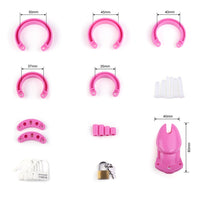 Experience ultimate control with our pink device silicone. This plastic male cage keeps him begging for your touch. Perfect for teasing, edging, and denying, making every handjob a more rewarding experience he'll cherish.