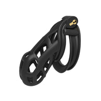Unlock new levels of hurt chastity with the Dark Cobra Male cage. Rated for electrosex pleasures, this device keeps your boyfriend in check. See pics and illustrations for this ultimate control experience.