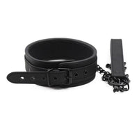 Add a sneaky twist to your intimate moments with this seductive black BDSM chastity training collar. Crafted from vegan leather, it teases your pet and reminds your playful puppy of their place. Let its sleek design embrace their body, enhancing your connection.