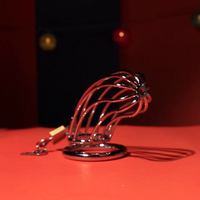 Experience ultimate control with our cage long, perfect for the big male. Crafted from solid stainless steel, it's the motivation and cause to honor your chastity contract. With no need for a string, your keyholder holds the key to your desires.