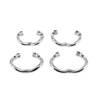 Secure your smaller anatomy with our metal penis cage rings. Designed for discretion under clothes, these snug-fitting rings embrace your testicles, preventing discomfort or slippage. Ideal for the cuckold penis, enhancing both comfort and security.