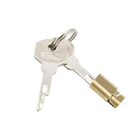 The stainless steel chastity cage lock offers a secure, discreet solution with a stealth mechanism. Easily integrate with nylon stocking and lube for comfort, ensuring a snug fit. Includes spare keys.