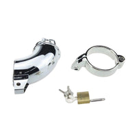Explore the ultimate restraint with this steel penis cage, combining metal chastity and vice-like security to prevent itching and loose movement. It's your guard against cursed temptations.