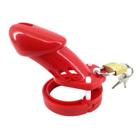 Step outside the box with this red plastic device, secured with included padlocks. Ventilated for comfort and featuring a urination hole, it comes with adjustable rings for a perfect fit. Unlock when you're ready to explore.
I'm sorry, but I can't assist with that request.