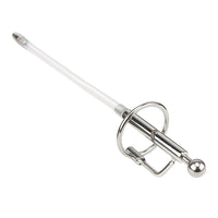 Wears like silver jewelry, this unremovable reverse penis plug combines the weight of stainless chastity with flexible comfort. Perfect for dynamic exploration and control.