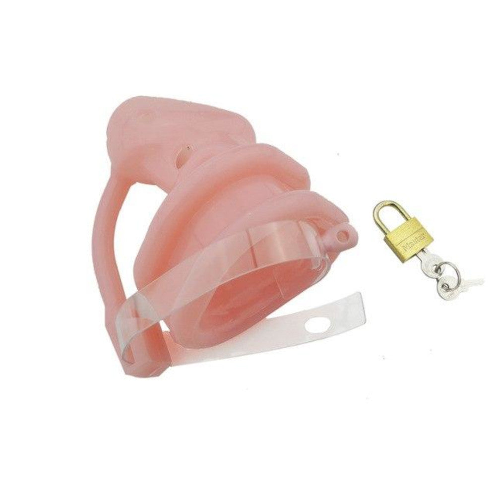 Silicone cage with seven vents ensures breathability even while showering, removing the need for constant inspection. Perfect for prolonged chastity, discreet, and comfortable.