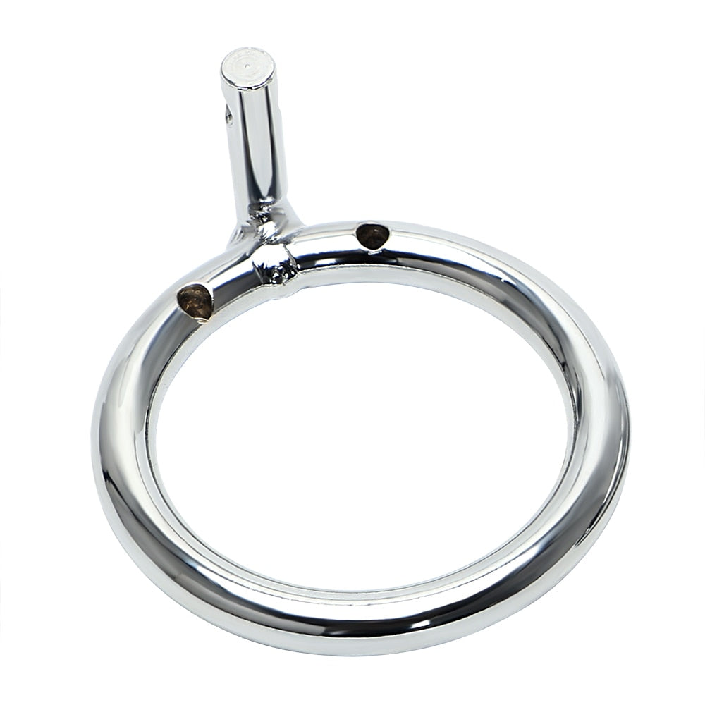 Ergonomic chastity cage electric with mini male design ensures security with a sturdy ring, hinged base, and open tube. Versatile sizes offer a customizable fit, balancing comfort and control.