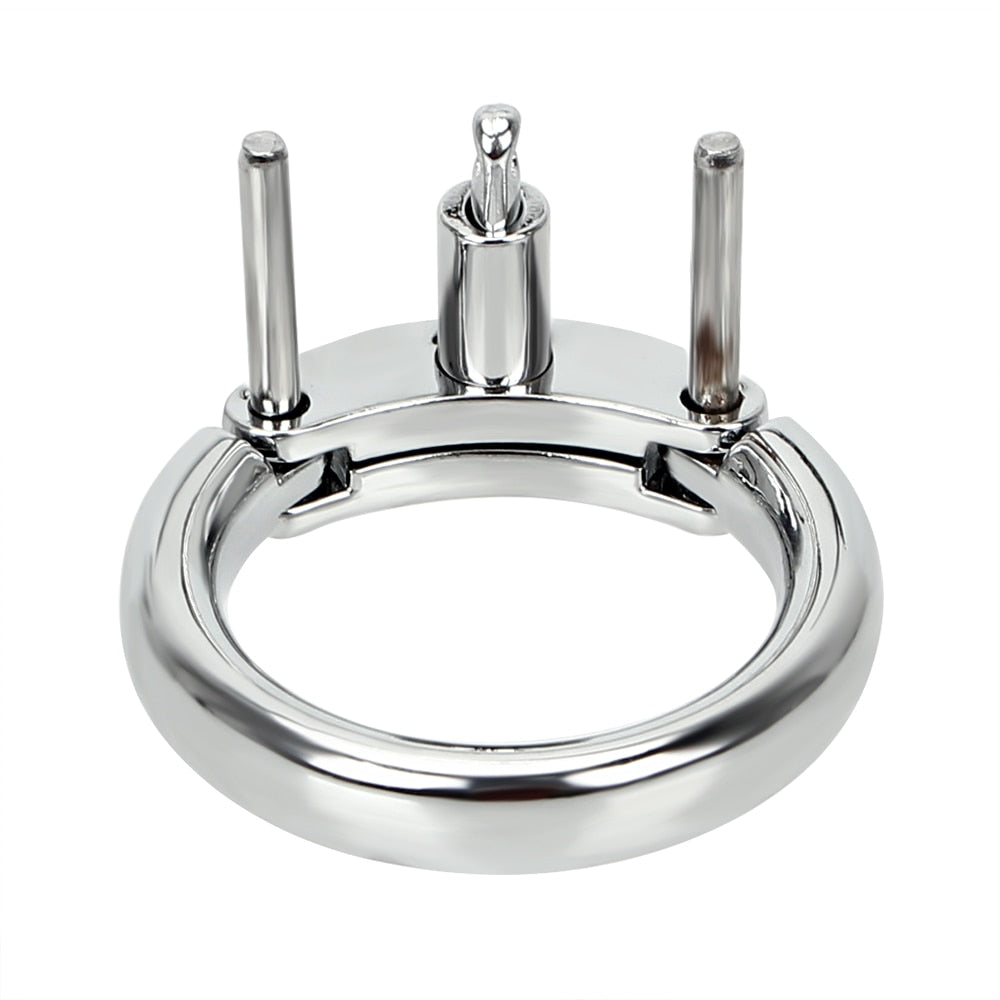 Elevate your restraint experience with our rings, expertly crafted from surgical-grade chrome. Compatible with the Jailhouse Cock Metal Cage, they ensure bespoke comfort with sizes from 1.58†to 1.97". Ideal for discreet wear, these durable, stylish rings meld security with style, offering a true jailhouse aesthetic. A must-have for any metal penis cage setup, they deliver unparalleled comfort and safety, ensuring your cuckold penis is securely and comfortably encapsulated.