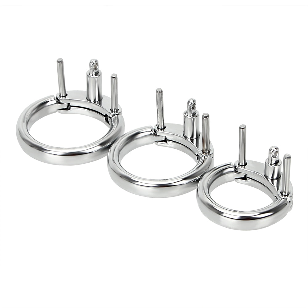 Order the Accessory Ring for the Pinned Prince(ss) Metal Cage for precise inch measurement fit. With detailed instructions, ensure comfort in estim chastity cage and sounding chastity scenarios.