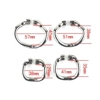 Unlock the power of electronic chastity cage with durable metal accessory rings. Enforcing control, they keep you locked, enhancing male orgasm denial. Perfect for feminization dick dynamics.