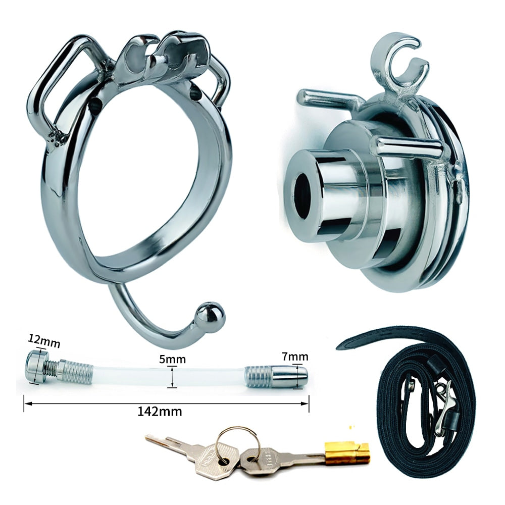 Strap On Urethral Inverted Chastity Cage