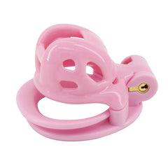 Dive into feminine elegance with this pink slut cock cage, offering comfort for long wear under loose shorts, tights, or a bikini. Secure and breathable, it's a stylish embrace of control.