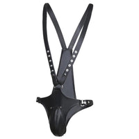 Leather Stud Chastity Belt