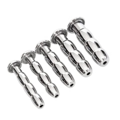 Discover unparalleled sensation with our stainless steel chastity cage. The ribbed texture enhances every inner inch, from narrow opening to wide stretch, offering intense and satisfying play.