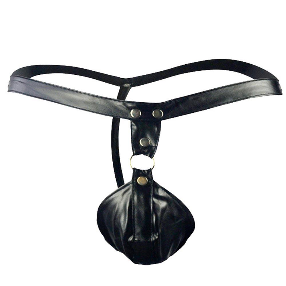 Black Low Waist G-String Chastity Belt