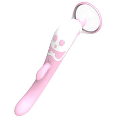 Experience ultimate clit stimulation with this versatile dildo and vibe combo. From sensual handjobs to thrilling vibrations, it delivers unforgettable pleasure and satisfaction.
