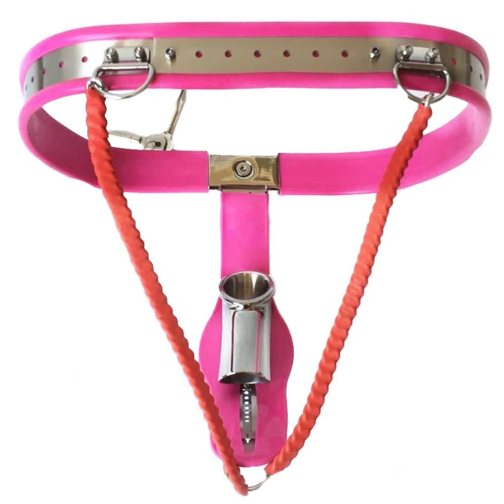 Sissy Metal Chastity Belt