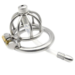 Experience ultra-girthy pleasures with the realistic Tiny Urethra Stretcher device. Perfect for growers, its secure fit and dual functionality enhance BDSM play and urethral exploration.