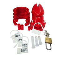 Little Red Silicone Cock Cage Restraint