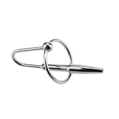 Experience intense sensations with this wrangler of urethral pleasure, designed for girthy adventures. The wide, sliding steel plug delivers a thorough job for sensation seekers.