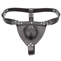 Embrace new pleasures with our leather chastity belt male. A comfortable alternative to a metal cage, it secures you, increasing the frequency of exciting play like pegging, spanking, sissygasm, and dildo fun.