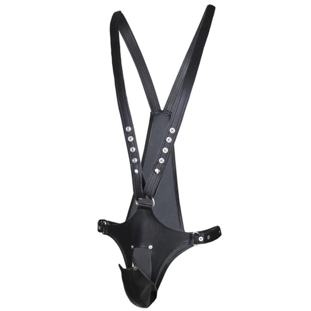 Leather Stud Chastity Belt