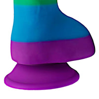 7" Zipper Ripper Rainbow Dildo Suction Cup