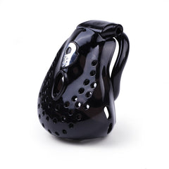 Achieve zero distraction and ultimate restraint with the small Sissy Wrangler Resin cage. This discreet device, ideal for electrosex enthusiasts, fits snugly for a secure, pornstar-level experience.