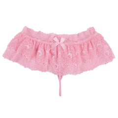 Elevate your home dynamics with this ruffled lace skirt it transforms chores into playful submission, enhancing a married life filled with fun. Perfect for house role-play, impress your parents or bosses with its cheeky flair.