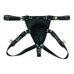 Embrace the ultimate inescapable submission with our Iron Maiden-inspired BDSM belt for men. This riveted iron features spikes, ensuring a secure and thrilling experience.
