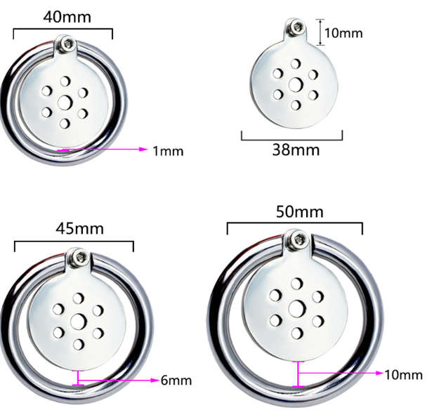 Negative Inverted Male Chastity Device