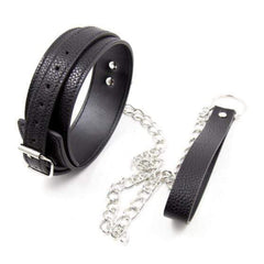 Mistress, keep your slave under your watchful eye with this Black Petplay BDSM Collar with Leash. Perfect for holders desiring perma control, pair it with a huge chastity device to lock up your slave's stainless cock and ensure obedience.