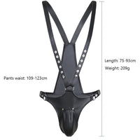 Leather Stud Chastity Belt