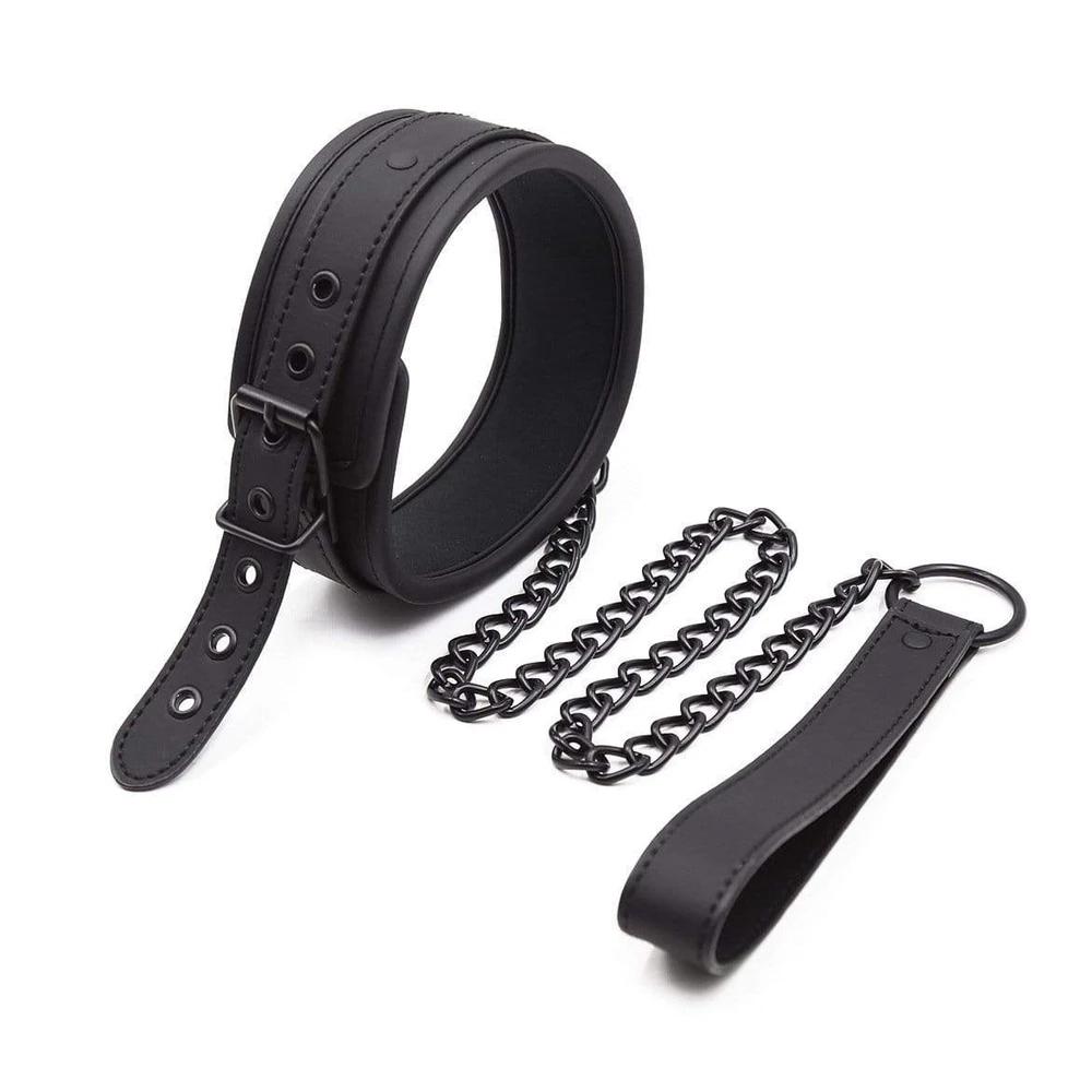 Seductive Black BDSM Training Collar