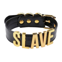 Handmade Leather Slave Choker