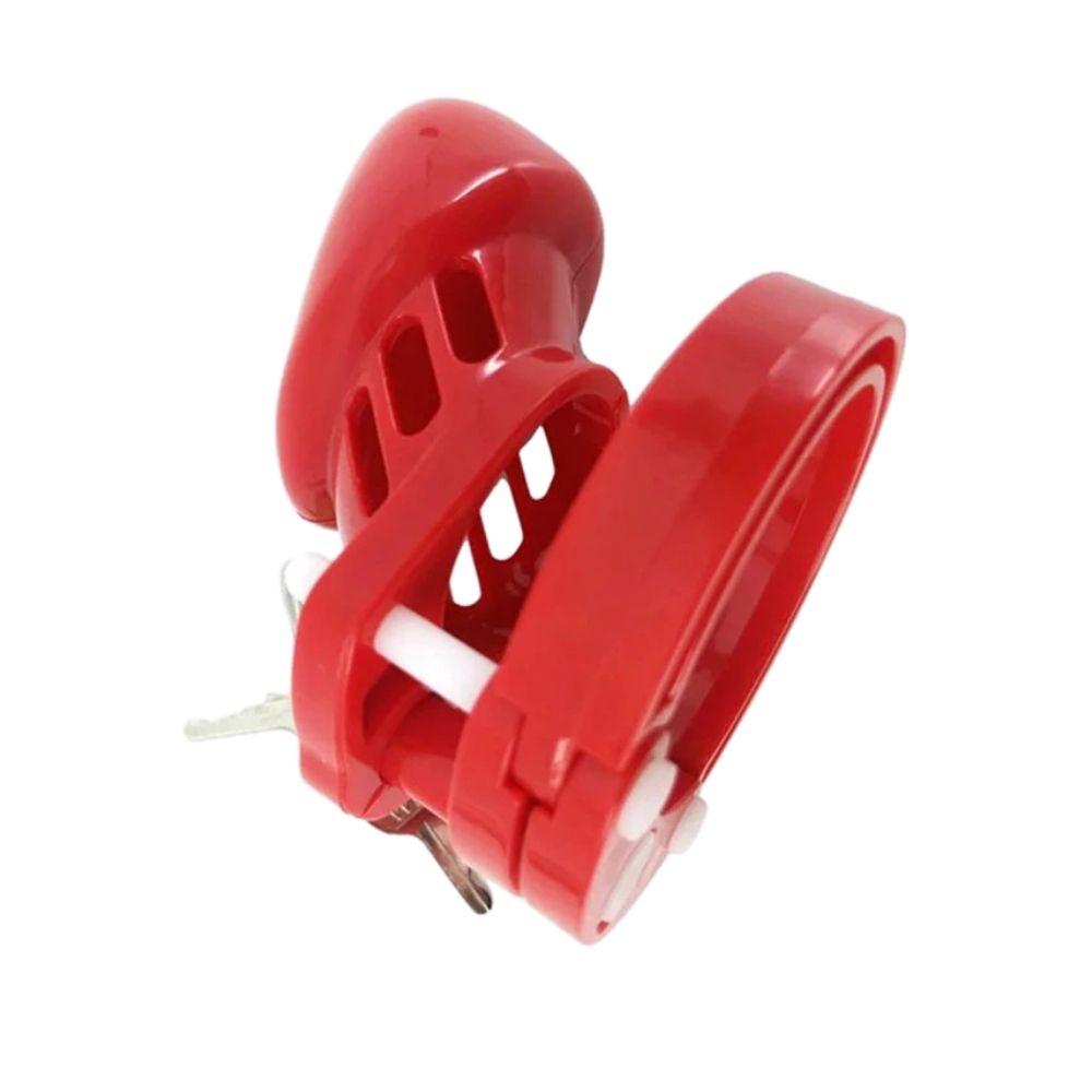 Little Red Silicone Cock Cage Restraint